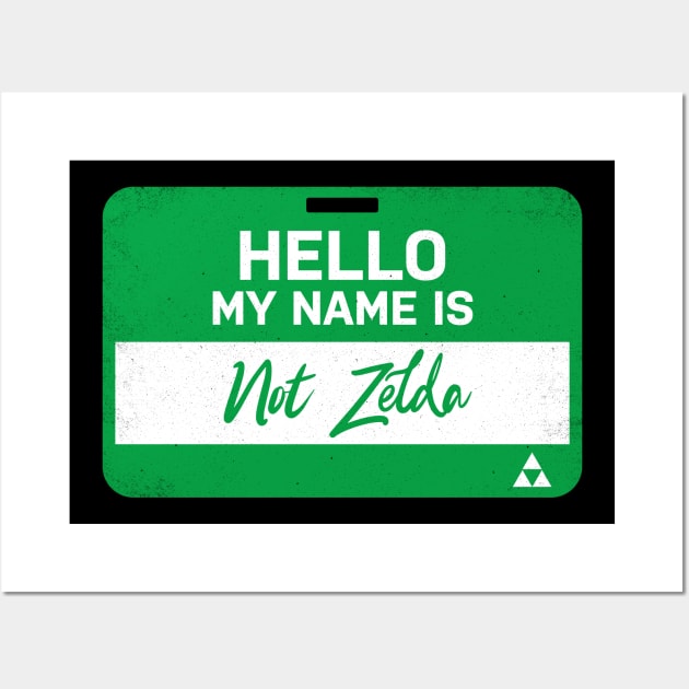 Hello my name is not zelda Wall Art by technofaze